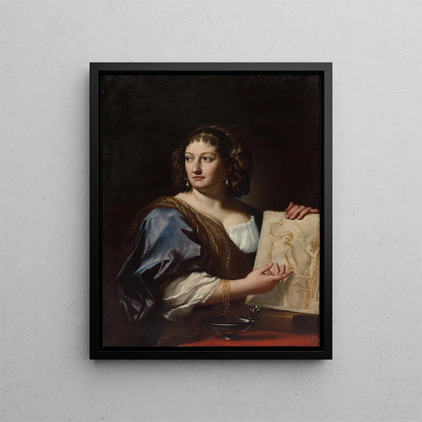 Ritratto di Francesca Gommi Maratti - Carlo Maratti — quadro incorniciato alla parete