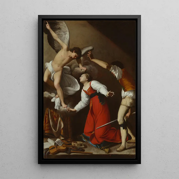 Il Martirio di Santa Cecilia - Carlo Saraceni — quadro incorniciato alla parete