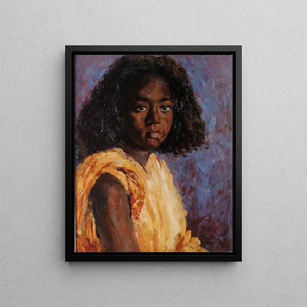 Giovane donna marocchina - Carlos Abascal — quadro incorniciato alla parete