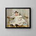 Ritratto di una ragazza in bianco - Carlos Baca-Flor — quadro incorniciato alla parete