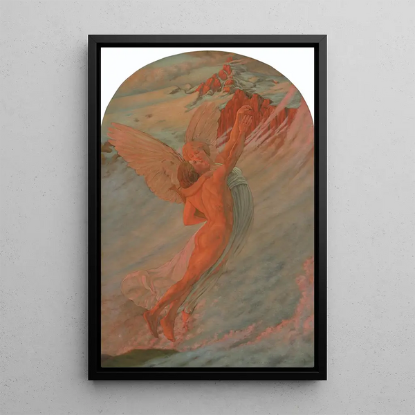 L'Idal - Carlos Schwabe — quadro incorniciato alla parete