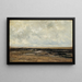 Plage de Villerville, Normandie - Carlos de Haes — quadro incorniciato alla parete