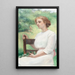 Riproduzione del dipinto Donna seduta in riflessione - Caroline A. Lord