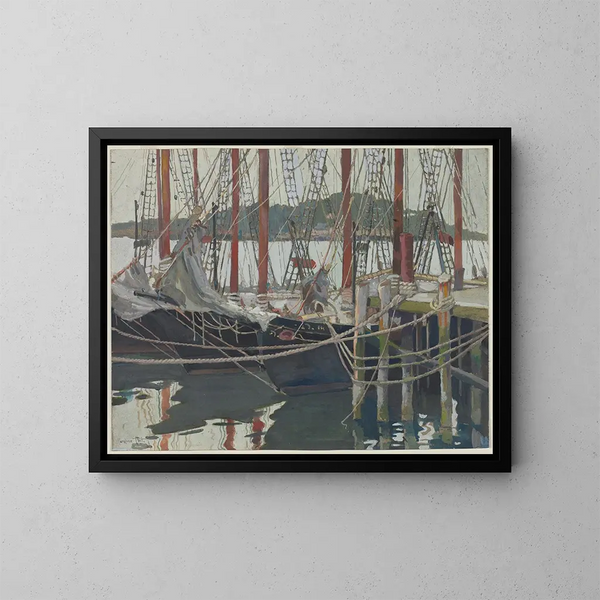 Giornate oziose a Gloucester, Massachusetts - Caroline E. Coit — quadro incorniciato alla parete