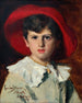 L bambino con il cappello rosso Michel Feydeau figlio di Georges - Carolus-Duran — vista dell’opera