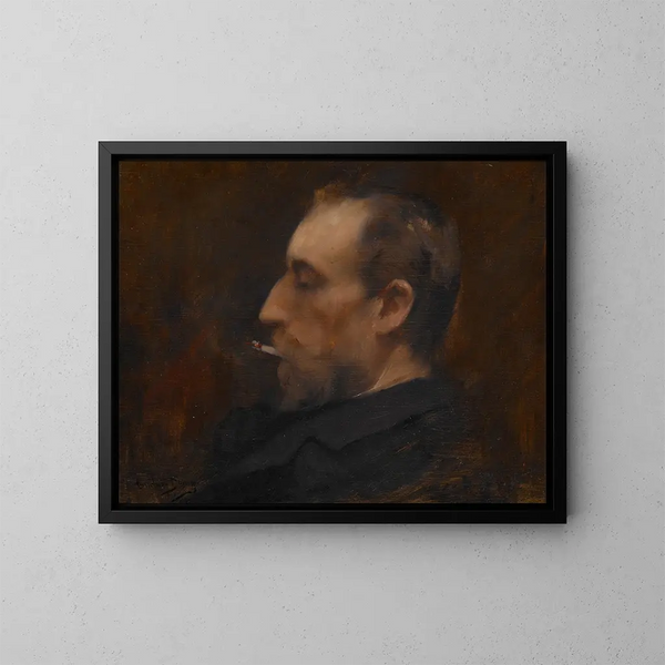 Ritratto di un uomo - Carolus-Duran — quadro incorniciato alla parete
