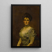 Ritratto di una donna - Carolus-Duran — quadro incorniciato alla parete
