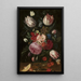 Fiori in un vaso di vetro - Carstian Luyckx — quadro incorniciato alla parete