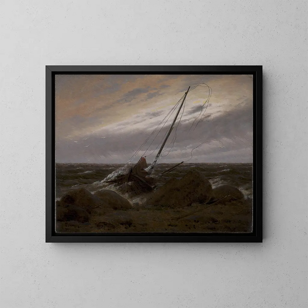 Dopo la tempesta - Caspar David Friedrich — quadro incorniciato alla parete
