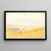 Paesaggio bohémien con le Mittelgebirge - Caspar David Friedrich — quadro incorniciato alla parete