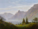Paesaggio con lago di montagna al mattino - Caspar David Friedrich — vista dell’opera