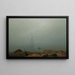 Spiaggia Marina nella Nebbia - Caspar David Friedrich — quadro incorniciato alla parete