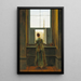 Donna a una finestra - Caspar David Friedrich — quadro incorniciato alla parete