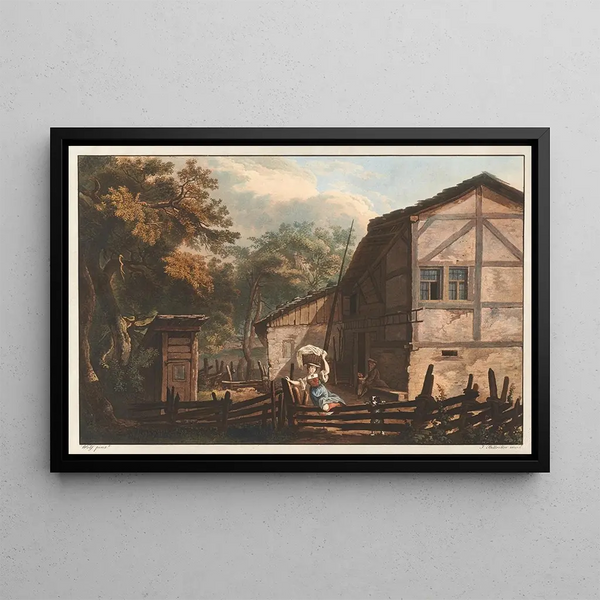 La Clôture - Caspar Wolf — quadro incorniciato alla parete