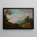 Paesaggio con rovine - Caspar Wolf — quadro incorniciato alla parete