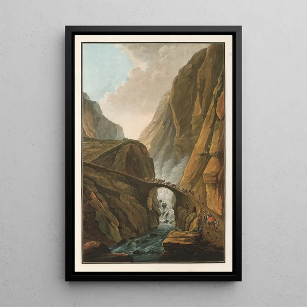 Riproduzione del dipinto Pont du Diable - Caspar Wolf