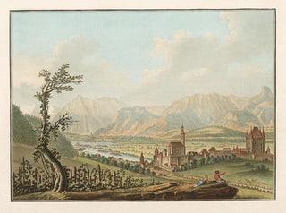 Caspar Wolf - Ville de Thun du Ct de lOccident.webp