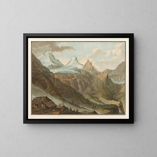 Caspar Wolf - Vue de BreitLauwinen Contre le Glacier du Breithorn.webp