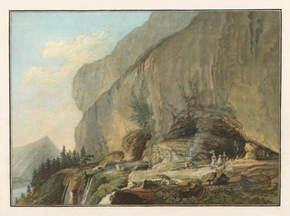 Caspar Wolf - Vue de la Caverne de Saint Beat sur le Lac de Thun.webp