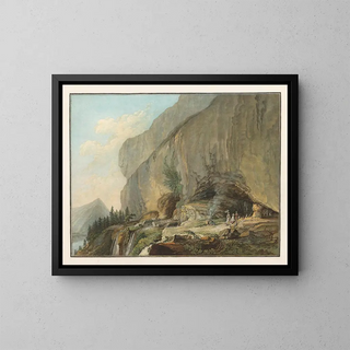 Caspar Wolf - Vue de la Caverne de Saint Beat sur le Lac de Thun.webp
