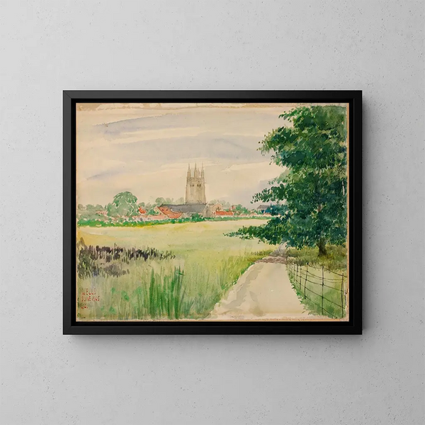 Cattedrale di Wells, Inghilterra - Cass Gilbert — quadro incorniciato alla parete
