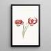 Lys rosso - Catharina Lintheimer — quadro incorniciato alla parete
