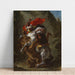 Riproduzione del dipinto Cavaliere arabo attaccato da un leone - Eugène Delacroix