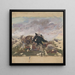 Cavalieri a cavallo - Jozef Hanula — quadro incorniciato alla parete