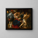 Il Cristo portando la croce - Cecco del Caravaggio — quadro incorniciato alla parete