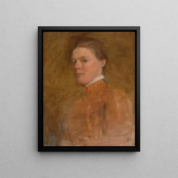 Autoritratto - Cecilia Beaux — quadro incorniciato alla parete
