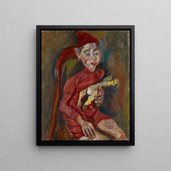 Bambino con un giocattolo - Chaïm Soutine — quadro incorniciato alla parete