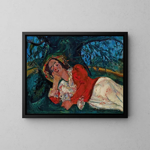 La sieste - Chaïm Soutine — quadro incorniciato alla parete