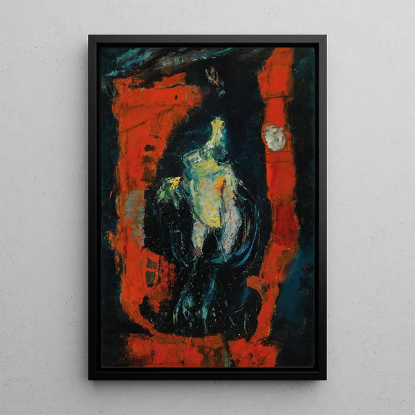 La volaille pendue aux briques rouges - Chaïm Soutine — quadro incorniciato alla parete