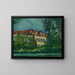 Paesaggio con casa - Chaïm Soutine — quadro incorniciato alla parete