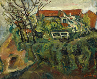 Cham Soutine - Maisons dans un paysage.webp