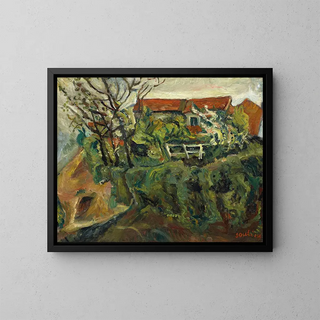 Cham Soutine - Maisons dans un paysage.webp
