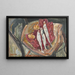Natura morta con aringhe e cipolle - Chaïm Soutine — quadro incorniciato alla parete