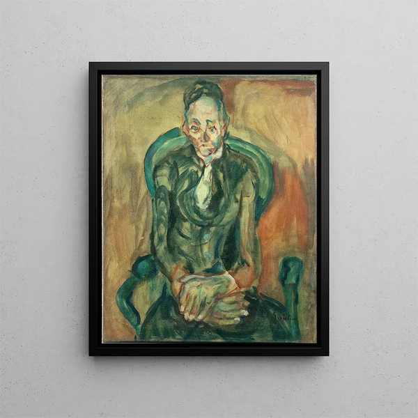 Donna seduta - Chaïm Soutine — quadro incorniciato alla parete