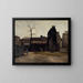 Antico Ospedale Dieu, cortile dell'ufficio centrale - Charles Alexis Apoil — quadro incorniciato alla parete