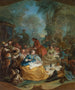 Fermata della caccia - Charles André van Loo — vista dell’opera