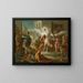 L'aveuglement des habitants de Sodome - Charles André van Loo — quadro incorniciato alla parete