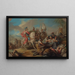 La vittoria di Alessandro sul re Porus - Charles André van Loo — quadro incorniciato alla parete