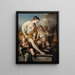Venere e Cupidi con le braccia di Marte - Charles André van Loo — quadro incorniciato alla parete