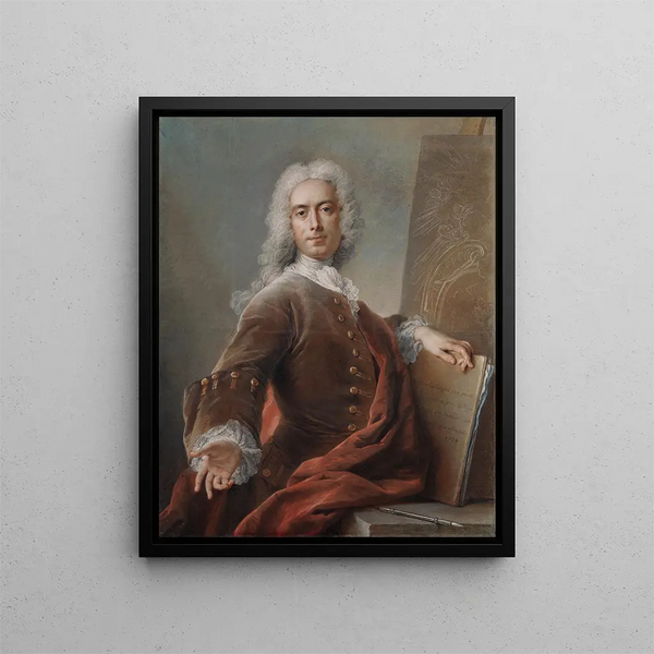Autoritratto - Charles-Antoine Coypel — quadro incorniciato alla parete