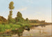Un pescatore sulla riva del fiume - Charles-Jean Georget — vista dell’opera