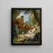 Una fiume e una ninfa di fontana - Charles-Joseph Natoire — quadro incorniciato alla parete