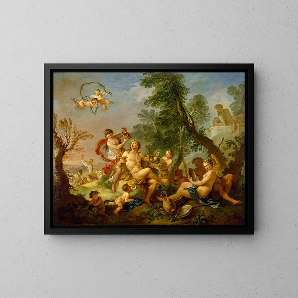 Bacchanale - Charles-Joseph Natoire — quadro incorniciato alla parete