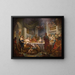 Il banchetto di Cleopatra e Marco Antonio - Charles-Joseph Natoire — quadro incorniciato alla parete