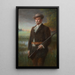 Henry Vasnier in tenuta da caccia - Charles-Lucien Landre — quadro incorniciato alla parete