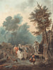 Fiera del villaggio - Charles-Melchior Descourtis — vista dell’opera
